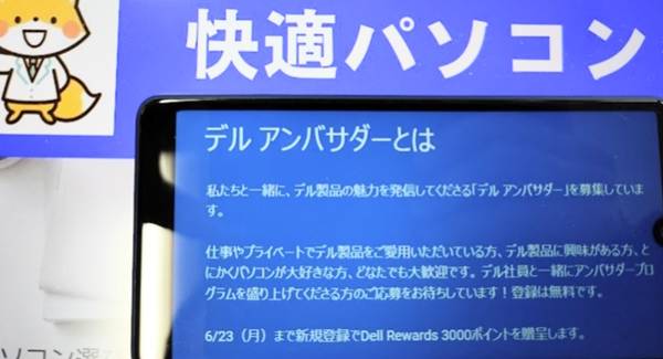 デルアンバサダープログラムクーポン