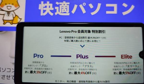 レノボ法人・個人事業主クーポンコード